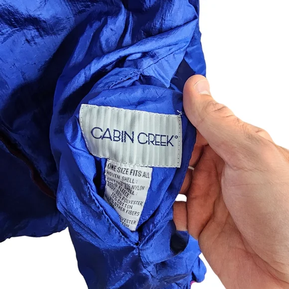 Vintage Reversible Cabin Creek Fleece/Satin Jacket. Perfect Condition! - Picture 8 of 8